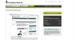 Desktop Screenshot of marktplatz-recht.de