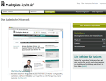 Tablet Screenshot of marktplatz-recht.de